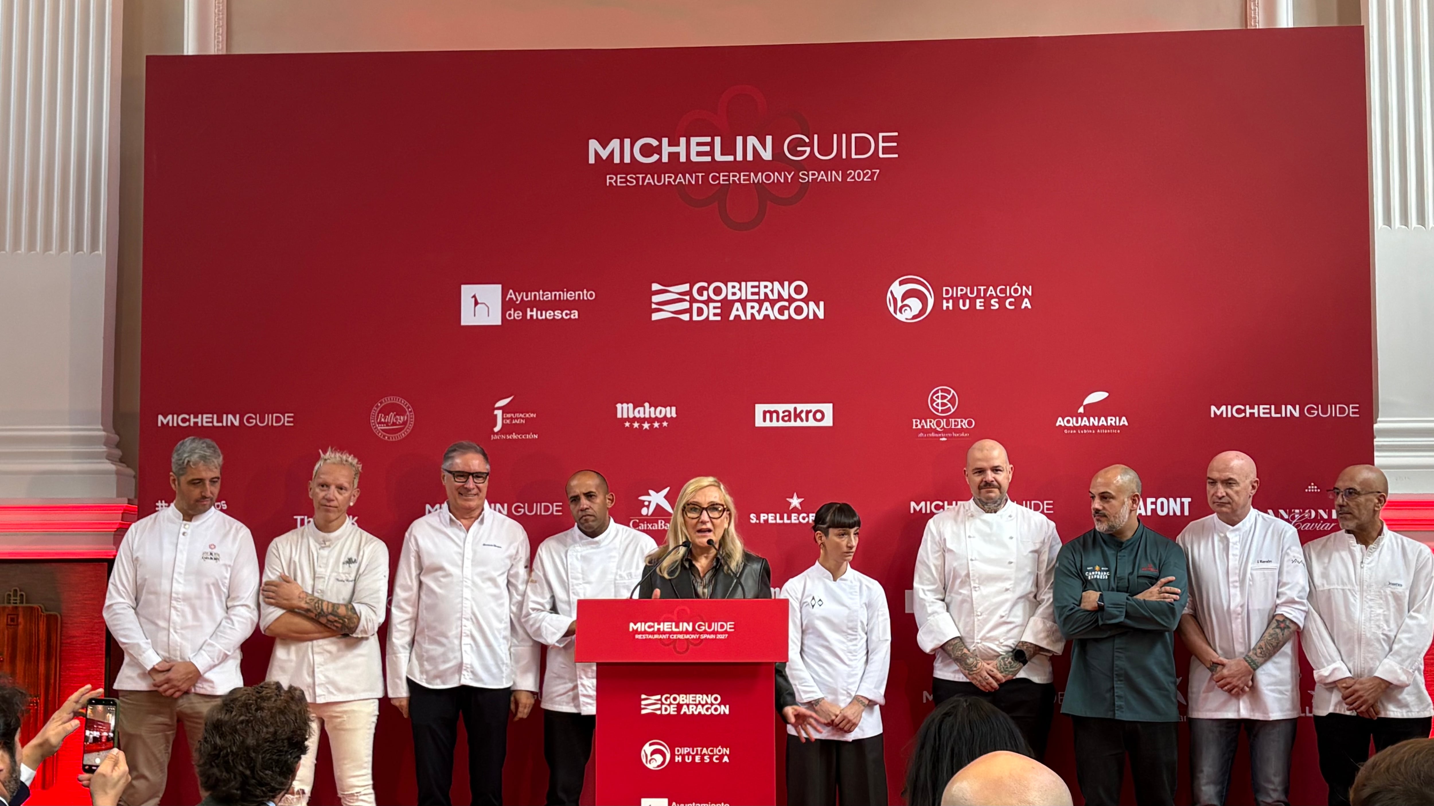 Presentación previa a la Gala de la Guía Michelin 2027 (Infobae)