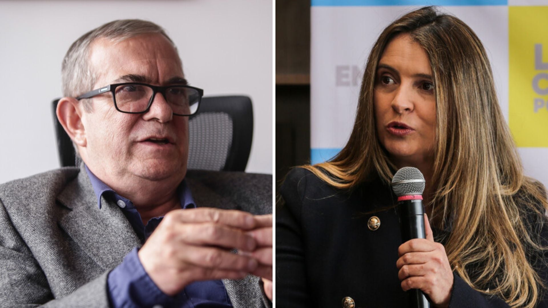 Rodrigo Londoño respaldó a Iván Cepeda y Paloma Valencia lo refutó - crédito John Paz y Catalina Olaya/Colprensa