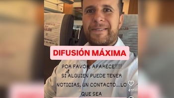 David Benítez, desaparecido en el accidente de tren.