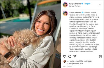 El posteo que Catherine Fulop