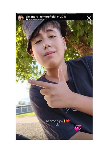 El mensaje de Alejandra Romero para su hijo Jaziel (Instagram)
