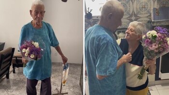 La pareja, que lleva