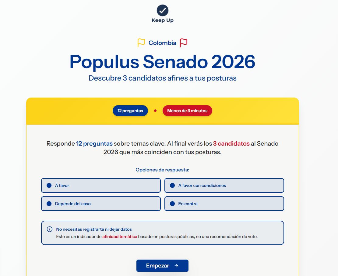 La iniciativa fue desarrollada por Congreso Visible, proyecto académico de la Universidad de los Andes, en alianza con plataformas tecnológicas.- crédito Congreso Visible