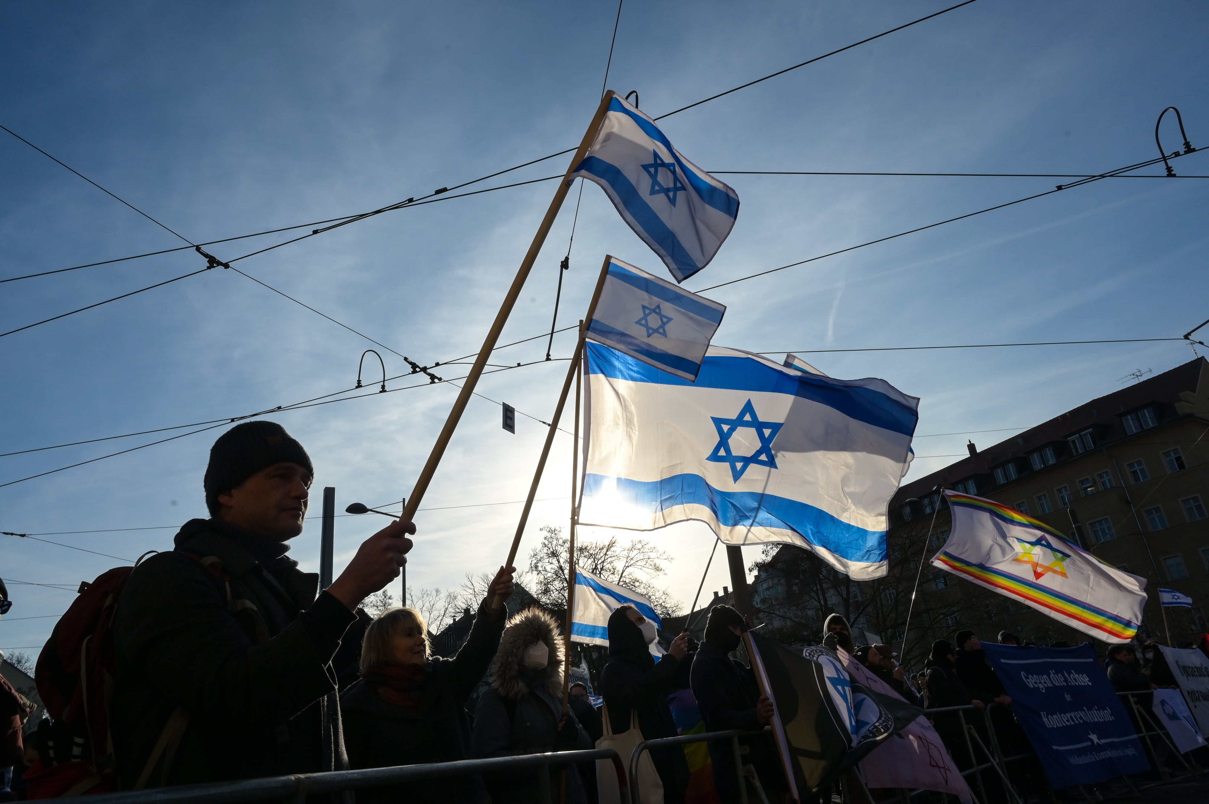 Bandera Israelí . (Heiko Rebsch/dpa vía AP)
