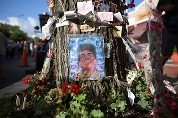 El altar donde homenajean a