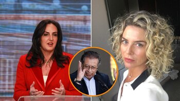 María Fernanda Cabal criticó al presidente Gustavo Petro y a la actriz Margarita Rosa De Francisco - crédito Colprensa - redes sociales - EFE/Mauricio Dueñas