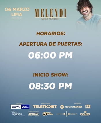 Melendi se presenta hoy en
