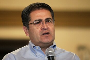 El presidente de Honduras, Juan