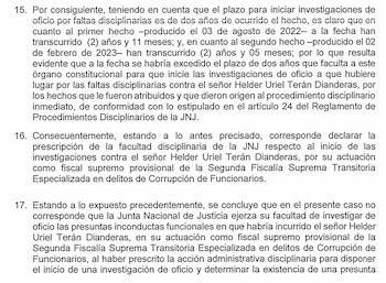 JNJ archiva investigación contra Uriel