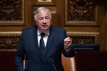 El presidente del senado francés,