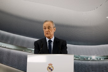 El presidente del Real Madrid,