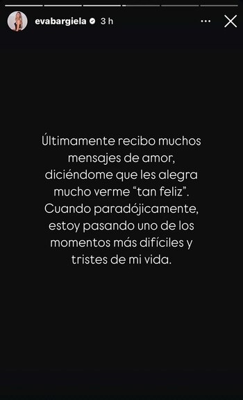 La modelo perdió a su