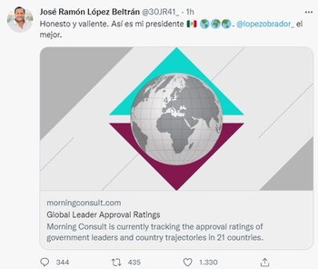 José Ramón López Beltrán apoyó