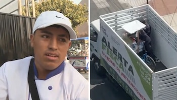 Dueño de carretilla de ceviche