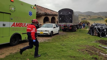Un rayo impactó a cuatro
