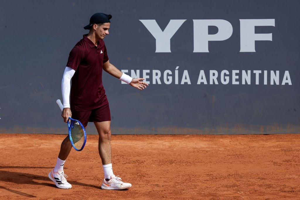 Federico Coria perdió en la segunda ronda del Challenger de Buenos Aires frente al brasileño Eduardo Ribeiro por 6-4 y 7-5 (Crédito: Prensa Challenger Buenos Aires)