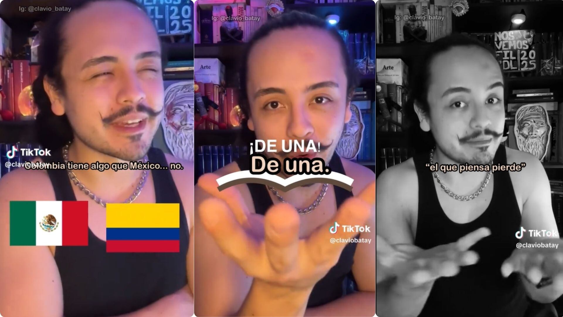 Según Clavio, decir: de una, es como una especie de conjuro para acelerar las cosas - crédito @claviobatay / TikTok