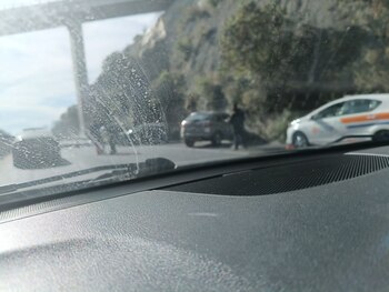 Así quedaron dos unidades por