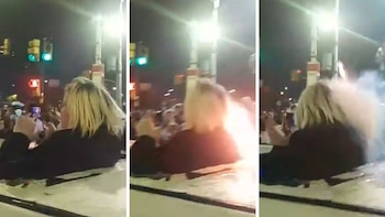 El video de la agresión que sufrió una ex Gran Hermano: le tiraron una cañita voladora en la cara y busca justicia