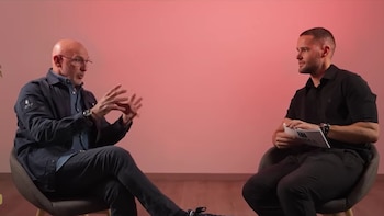 Luis De la Fuente y Mario Suárez. (YouTube/El Camino de Mario)
