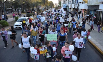 Los manifestantes reclamaron por la