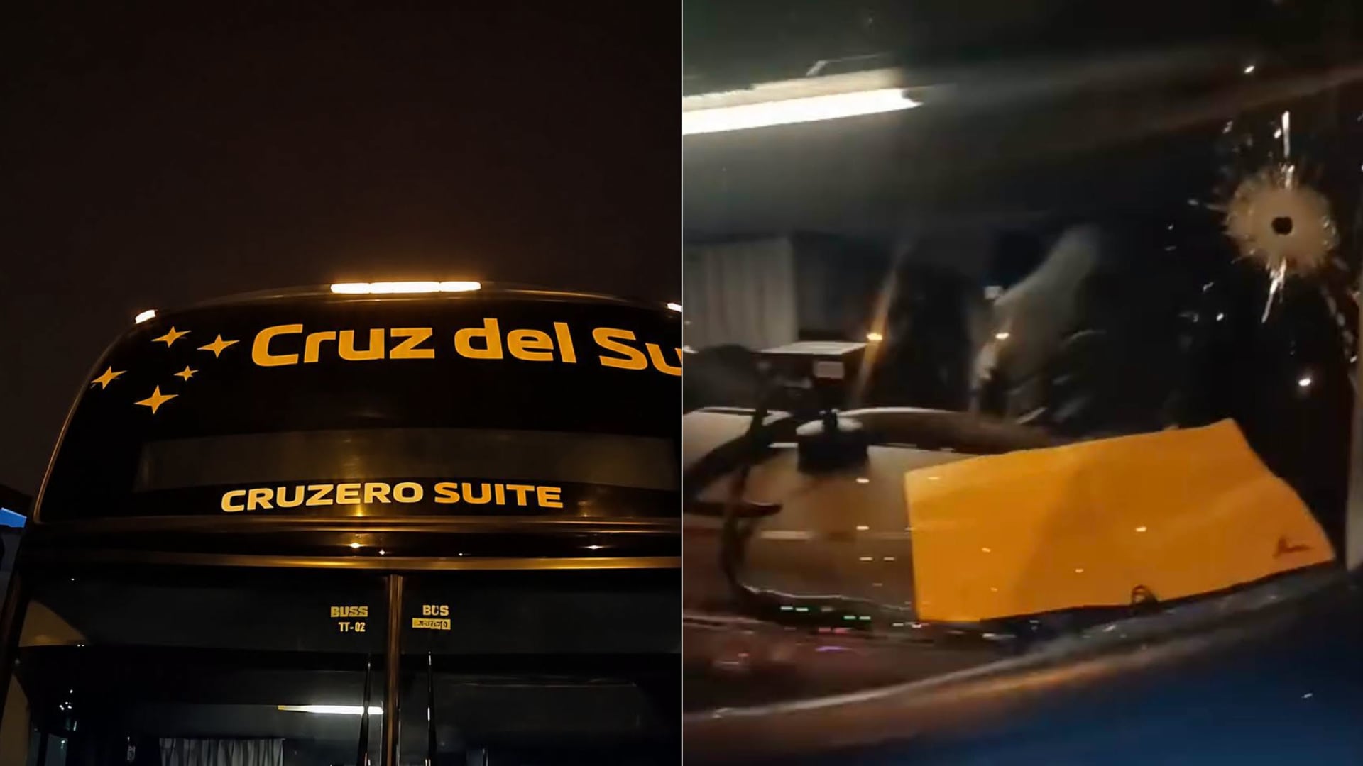 Balean a bus de la empresa Cruz del Sur en la Panamericana Norte y chofer queda herido