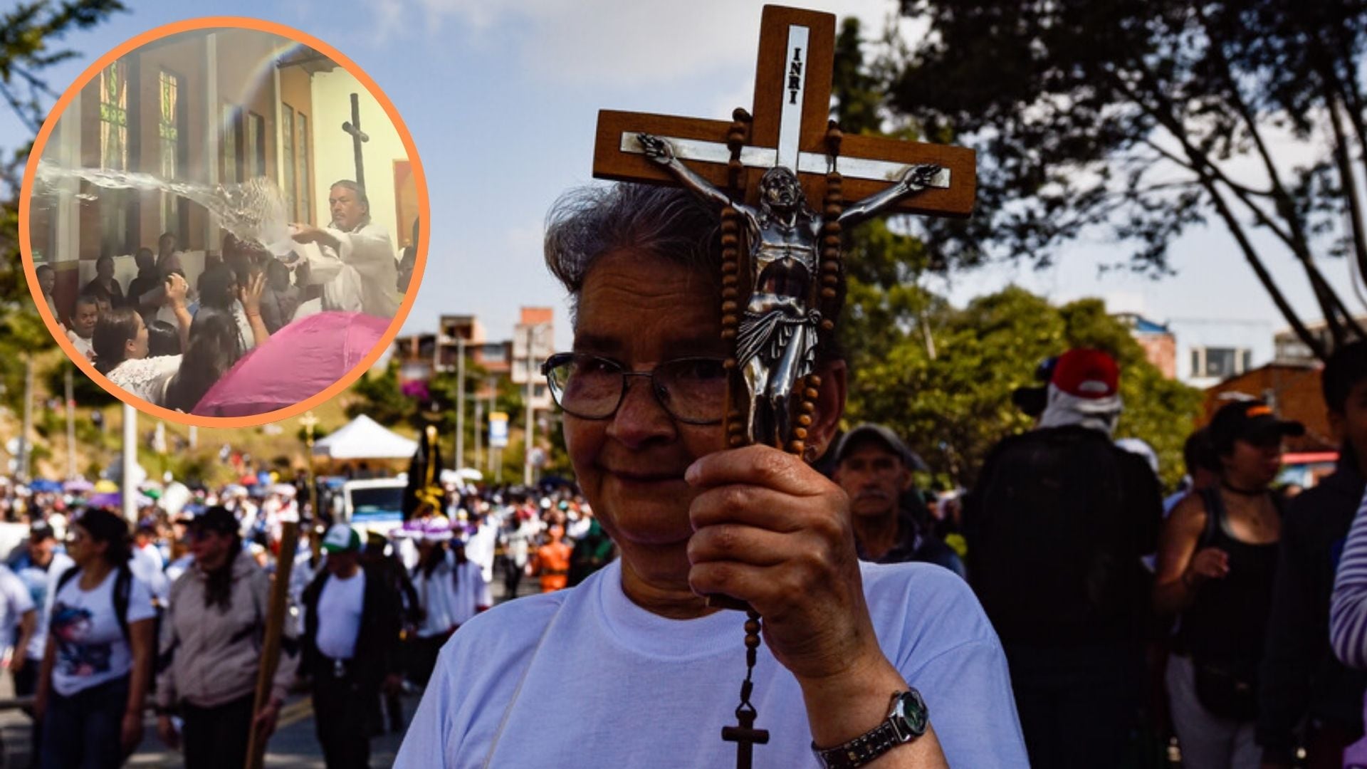 El hecho quedó registrado en video y desató risas entre presentes e internautas - crédito Cristian Bayona / Colprensa