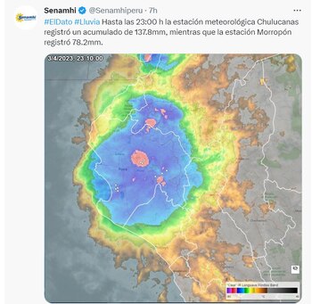 Lluvias en Perú