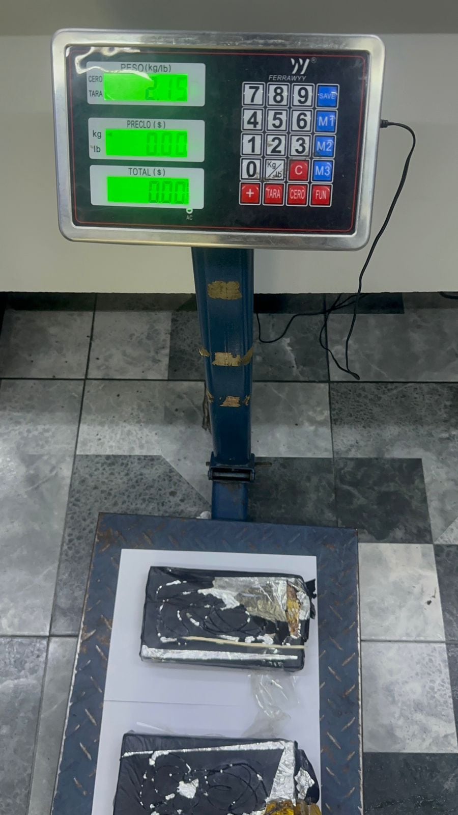 La droga secuestrada