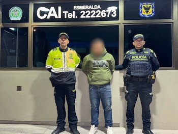 Capturan a taxista que disparó en contra de otros conductores en el aeropuerto El Dorado de Bogotá - crédito Policía Metropolitana de Bogotá