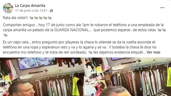 La denuncia fue publicada en