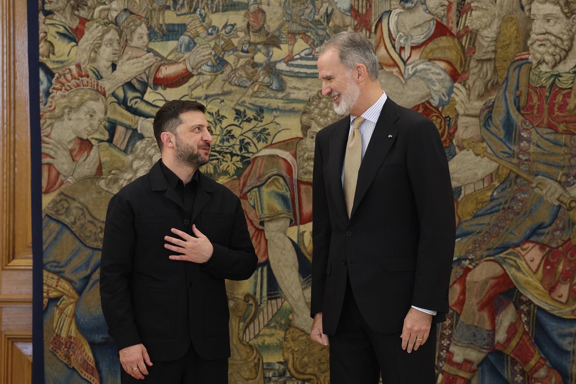 Zelensky junto al rey Felipe VI (Europa Press)