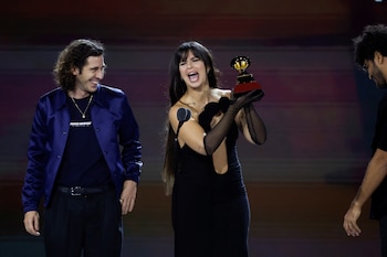 Nathy Peluso recoge su premio