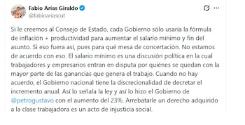 Fabio Arias, presidente de la