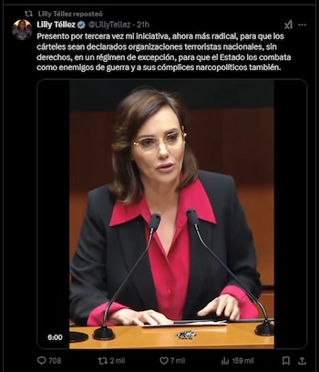 La senadora insistió en que