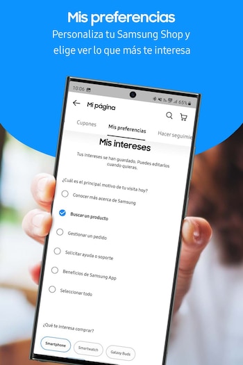 La aplicación permite personalizar la