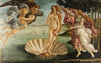 "El nacimiento de Venus" de Sandro Botticelli