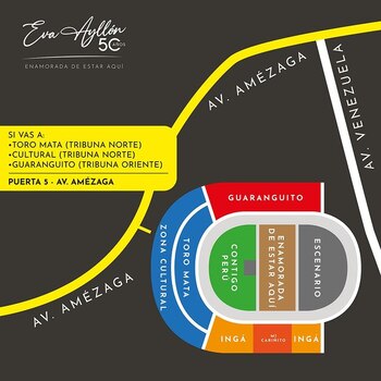 Rutas de acceso al concierto