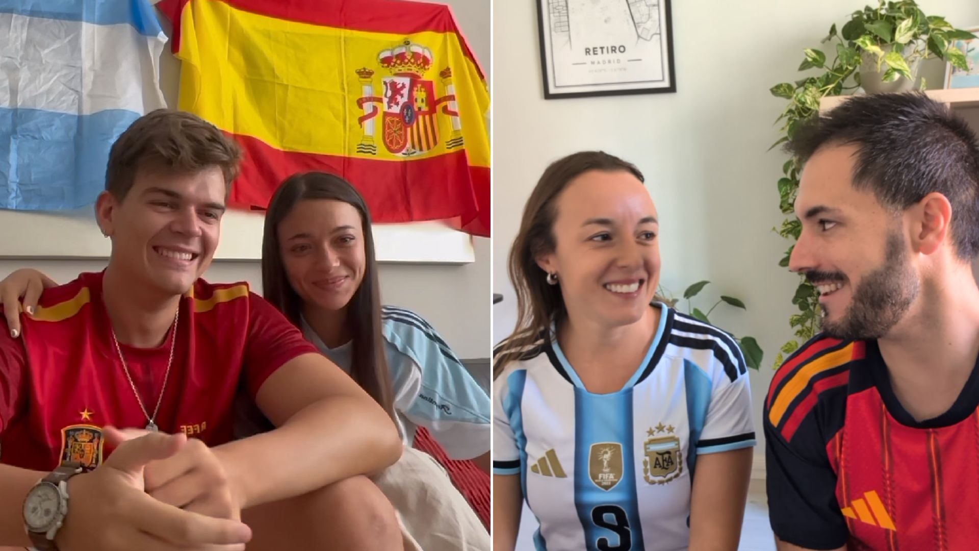 Las parejas españolas y argentinas tienen que elegir entre el amor y la camiseta para la final del Mundial 2026: “Yo no me voy a poder quedar callada”