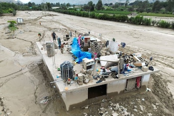 Vista aérea de personas que