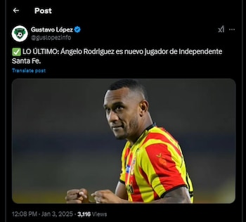 El ex Deportes Tolima y