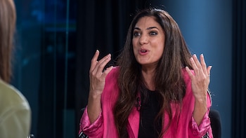María Laura Santillán con Connie Ballarini
