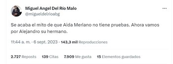 Miguel Ángel del Río se pronunció sobre el caso de Arturo Char