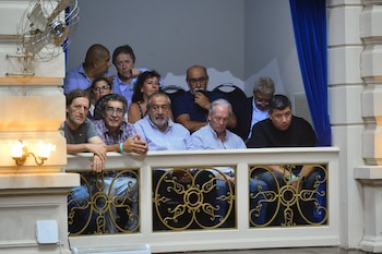 Los principales líderes sindicales, de