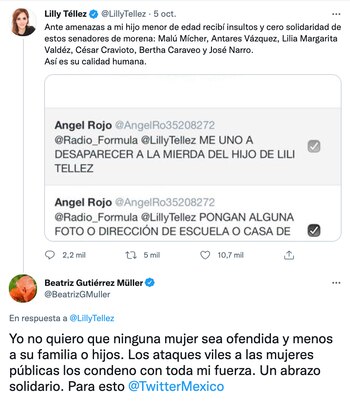 La escritora condenó los ataques