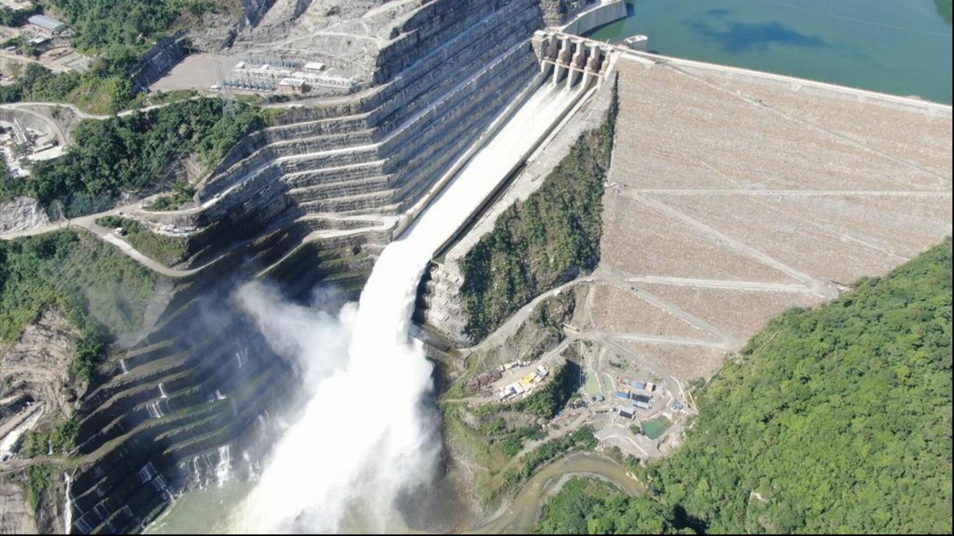 EPM aclara que el embalse de Hidroituango tiene un margen adicional de capacidad por encima del nivel operativo reportado del 100% - crédito Gobernación de Antioquia