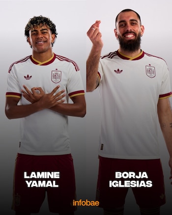 Lamine Yamal y Borja Iglesias (Infobae España)