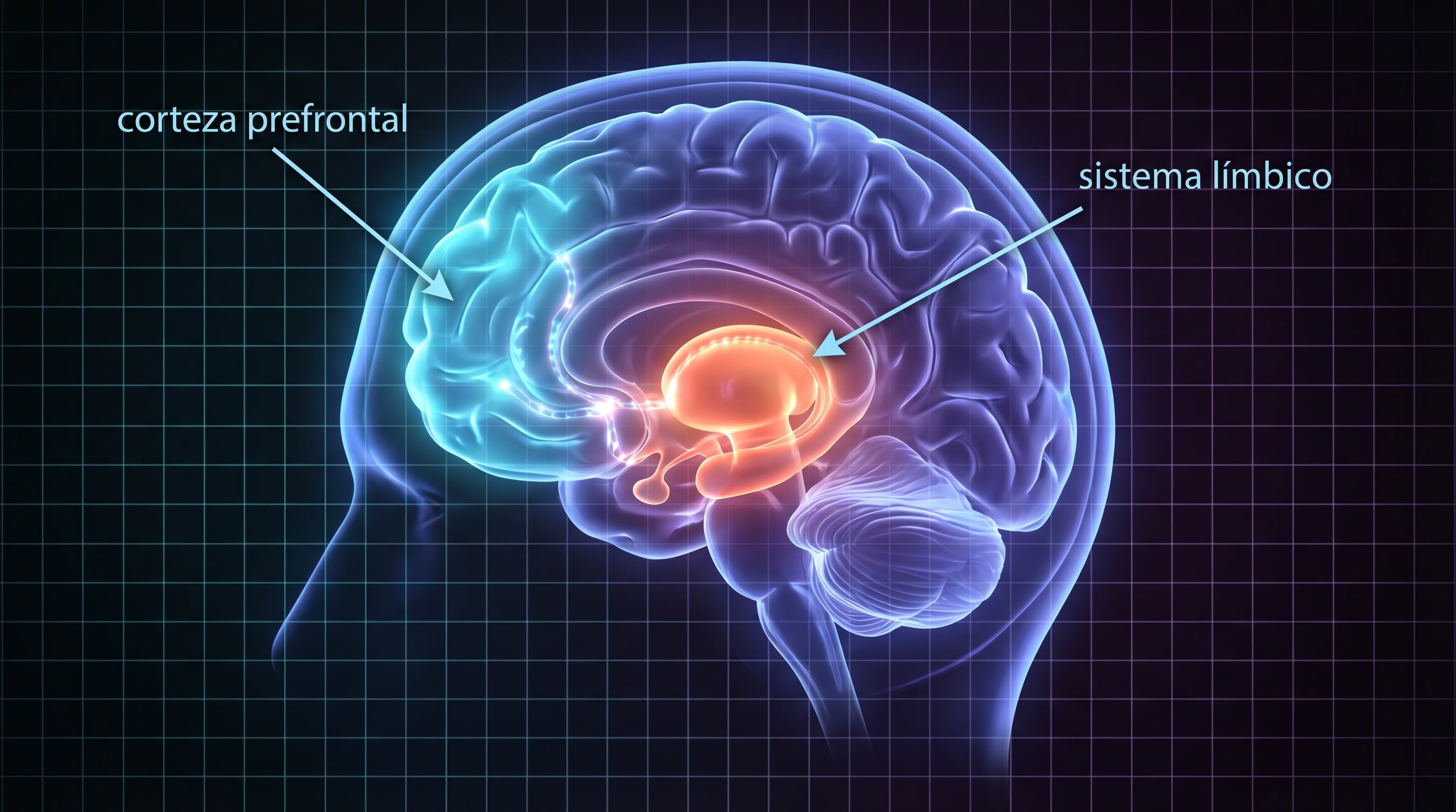 El sistema límbico y la corteza prefrontal protagonizan el conflicto cerebral detrás de la procrastinación, afectando la toma de decisiones racionales (Imagen Ilustrativa Infobae)