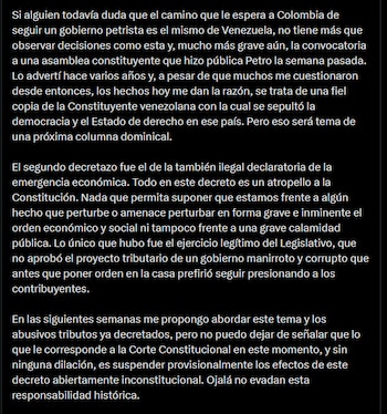 Según el Germán Vargas Lleras,