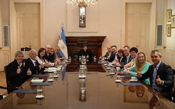 Javier Milei y su reunión
